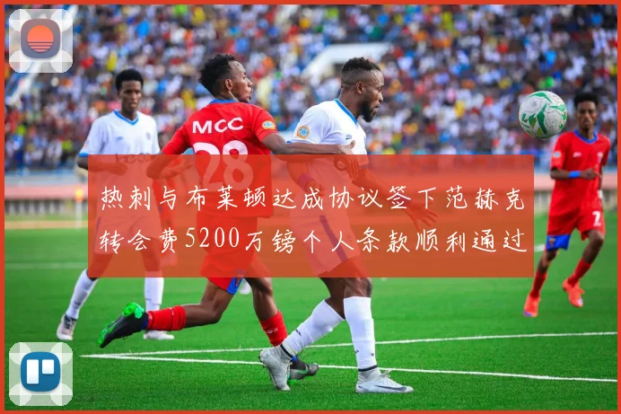 热刺与布莱顿达成协议签下范赫克转会费5200万镑个人条款顺利通过